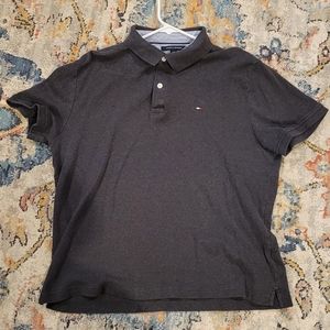 Tommy Hilfiger Custom Fit Large Gray Polo Shirt